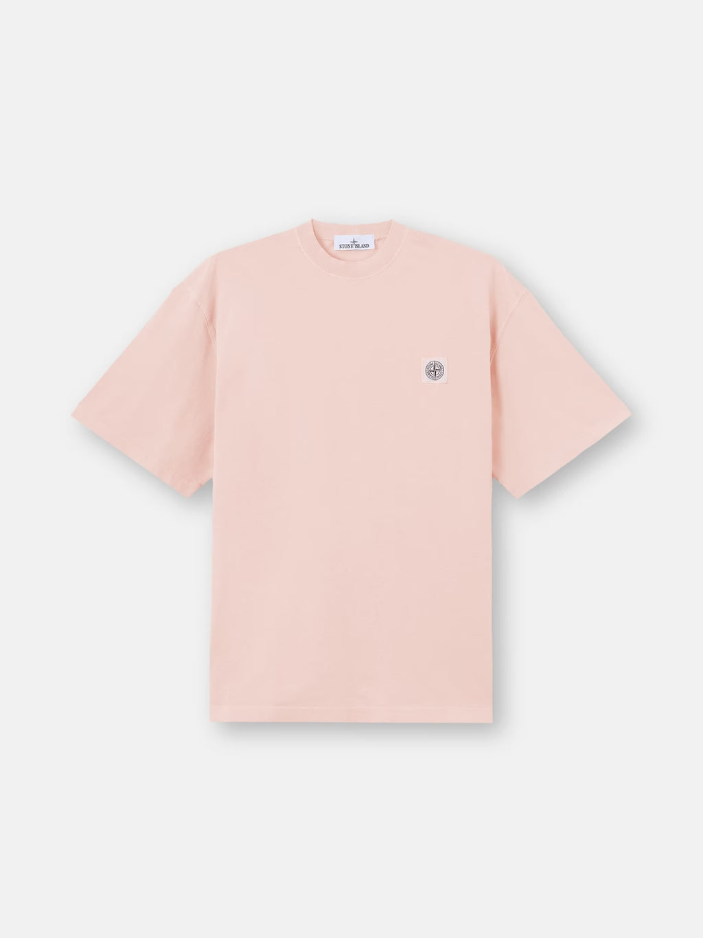 Stone Island Combed Organic Cotton T-Shirt in Antique Rose