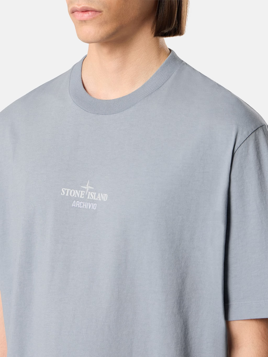 Stone Island Archivio Print T-Shirt in Ash Grey