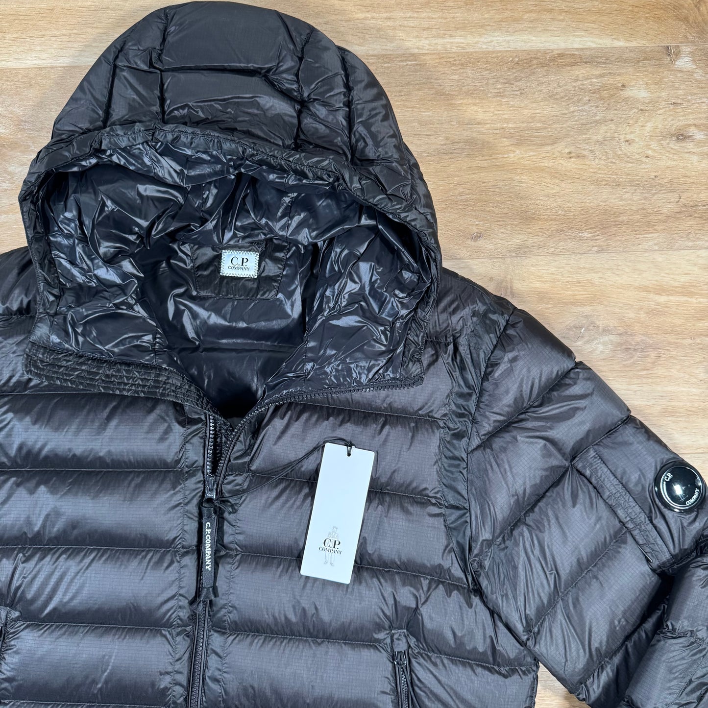 C.P. Company D.D. Shell Lens Down Jacket in Black