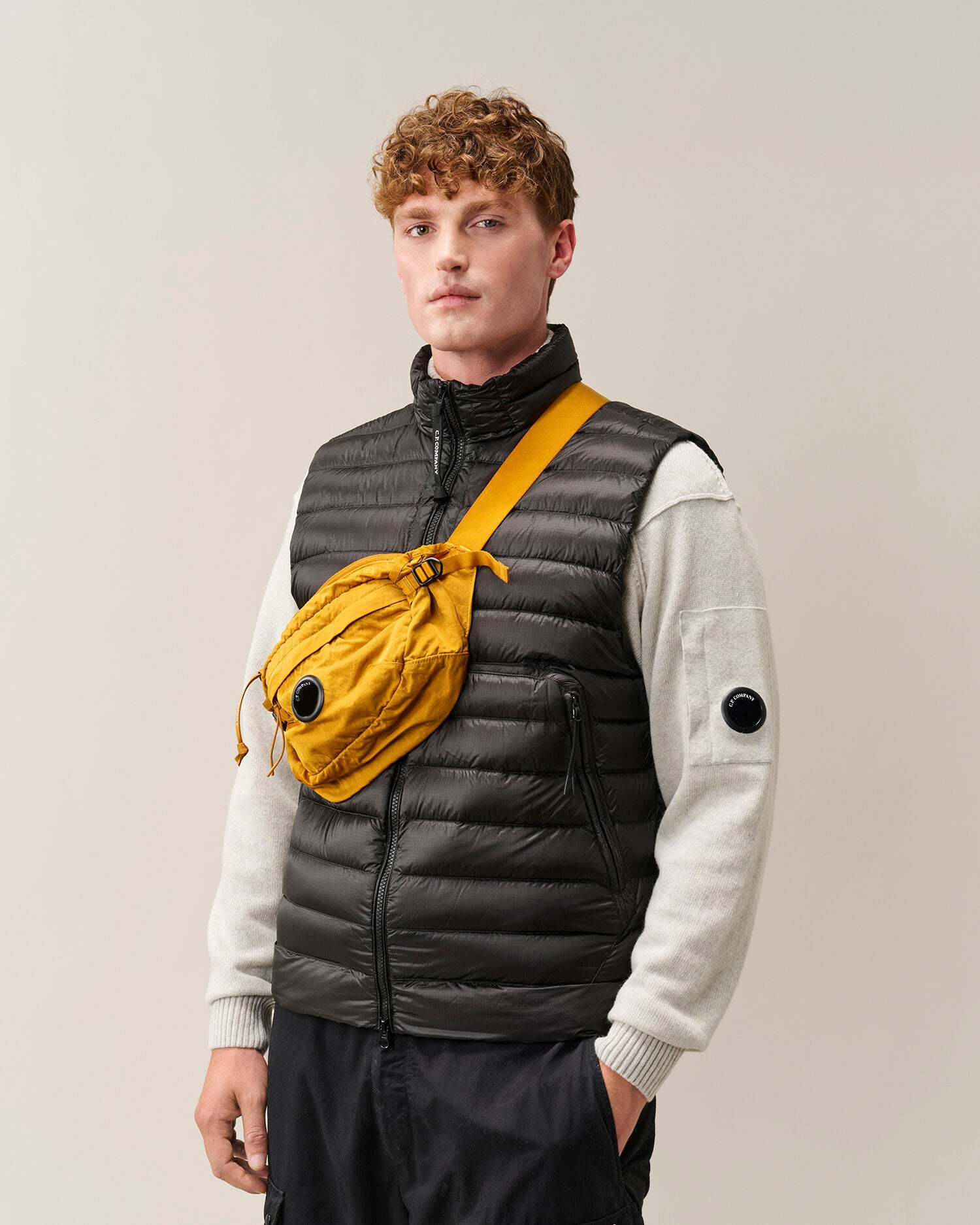 C.P. Company Nylon B Lens Waist Bag in Buck Thorn Brown