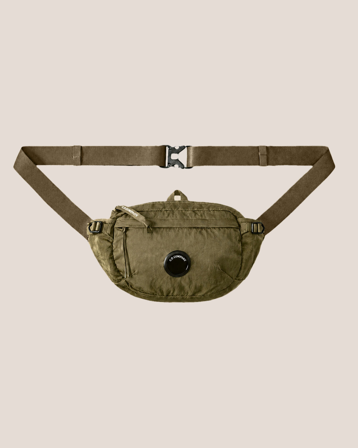 C.P. Company Nylon B Lens Waist Bag in Ivy Green