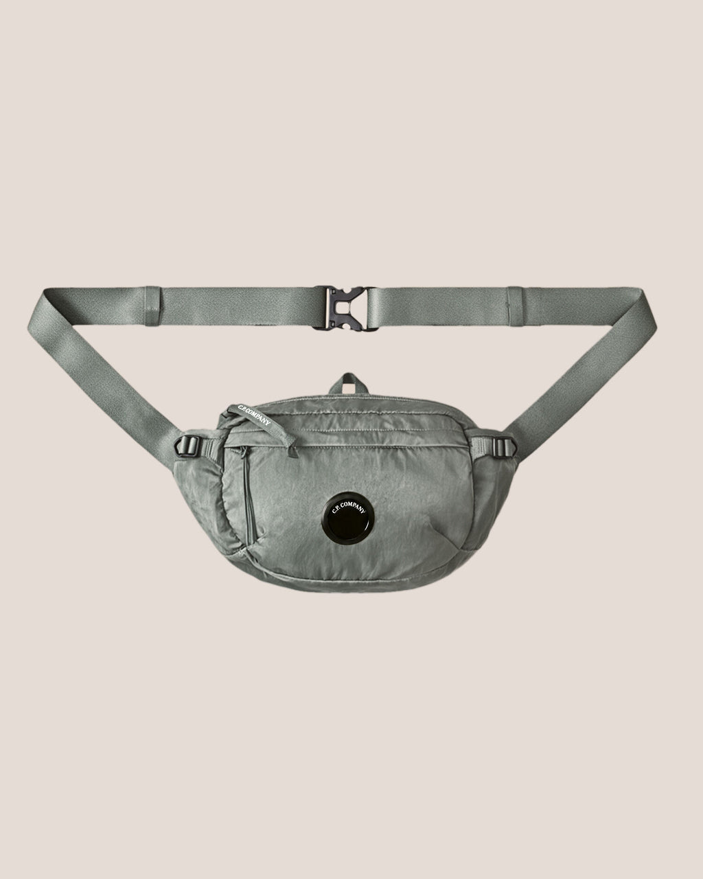 C.P. Company Nylon B Lens Waist Bag in Castor Grey