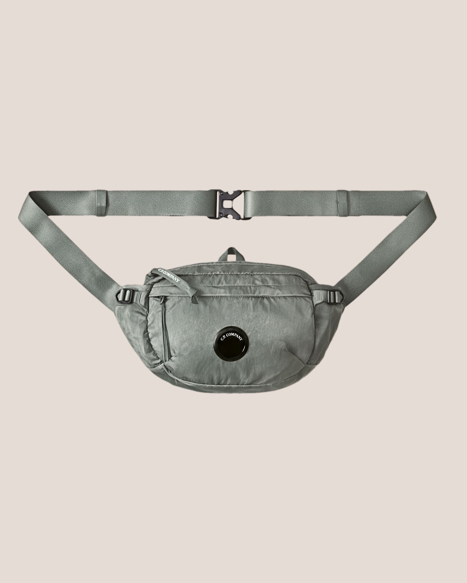 C.P. Company Nylon B Lens Waist Bag in Castor Grey