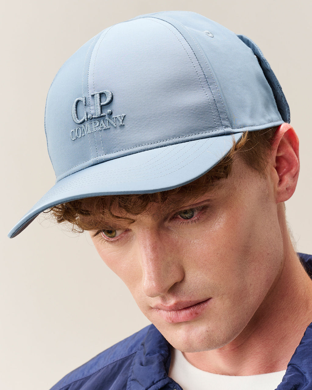 C.P. Company Chrome-R Goggle Cap in Orion Blue