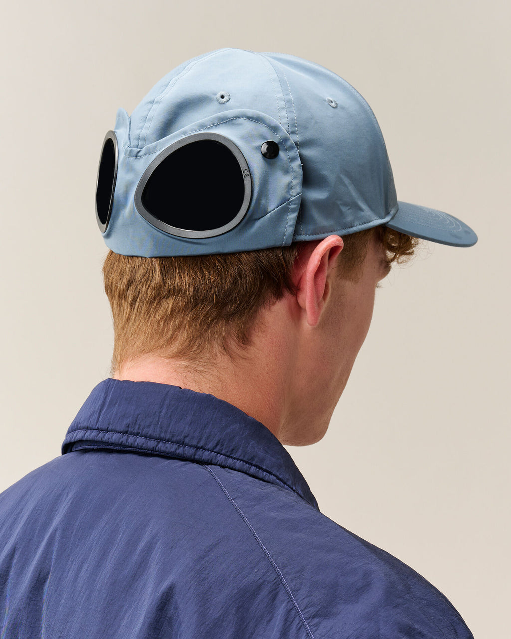 C.P. Company Chrome-R Goggle Cap in Orion Blue