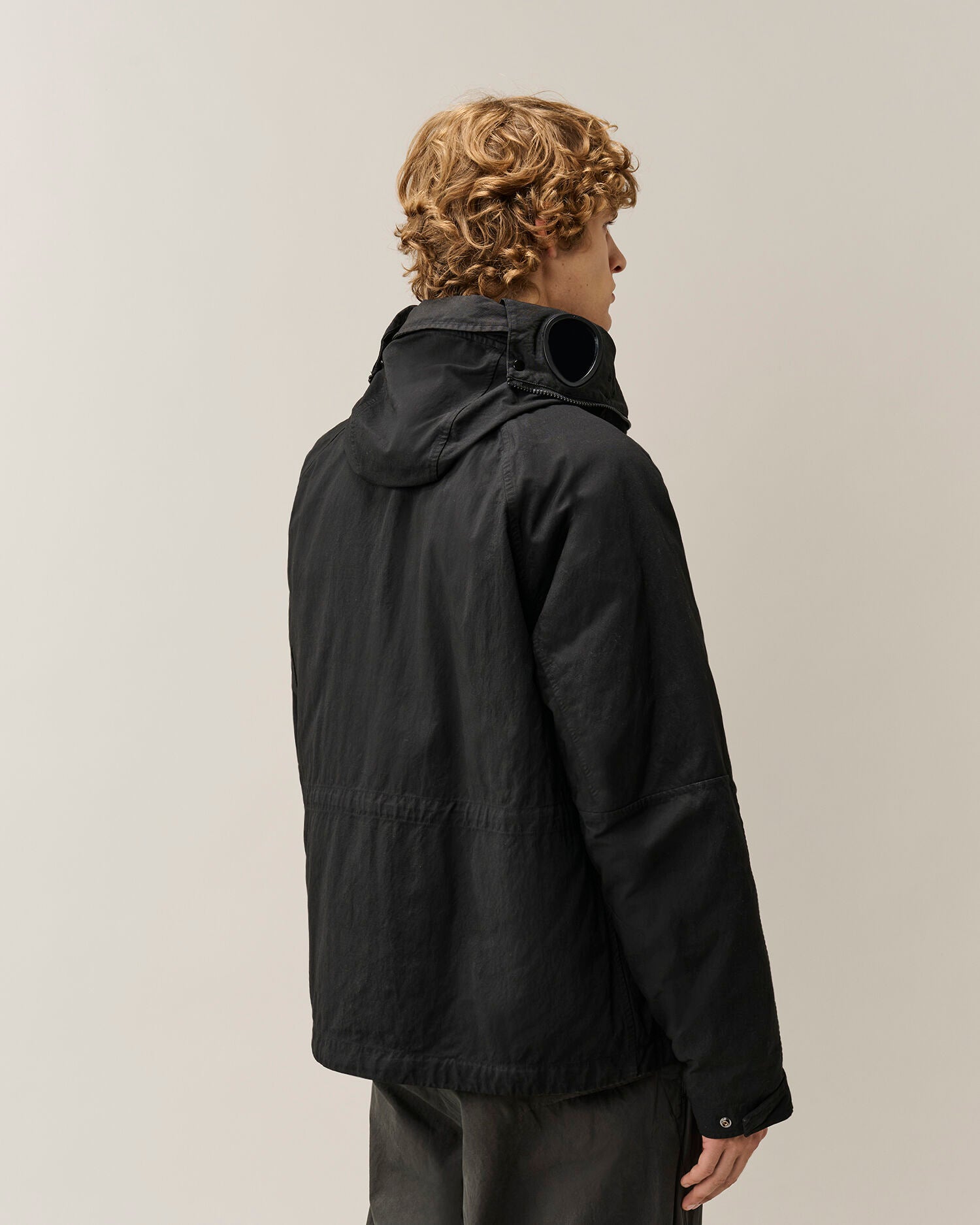 C.P. Company Twill Mixed Explorer Jacket in Black