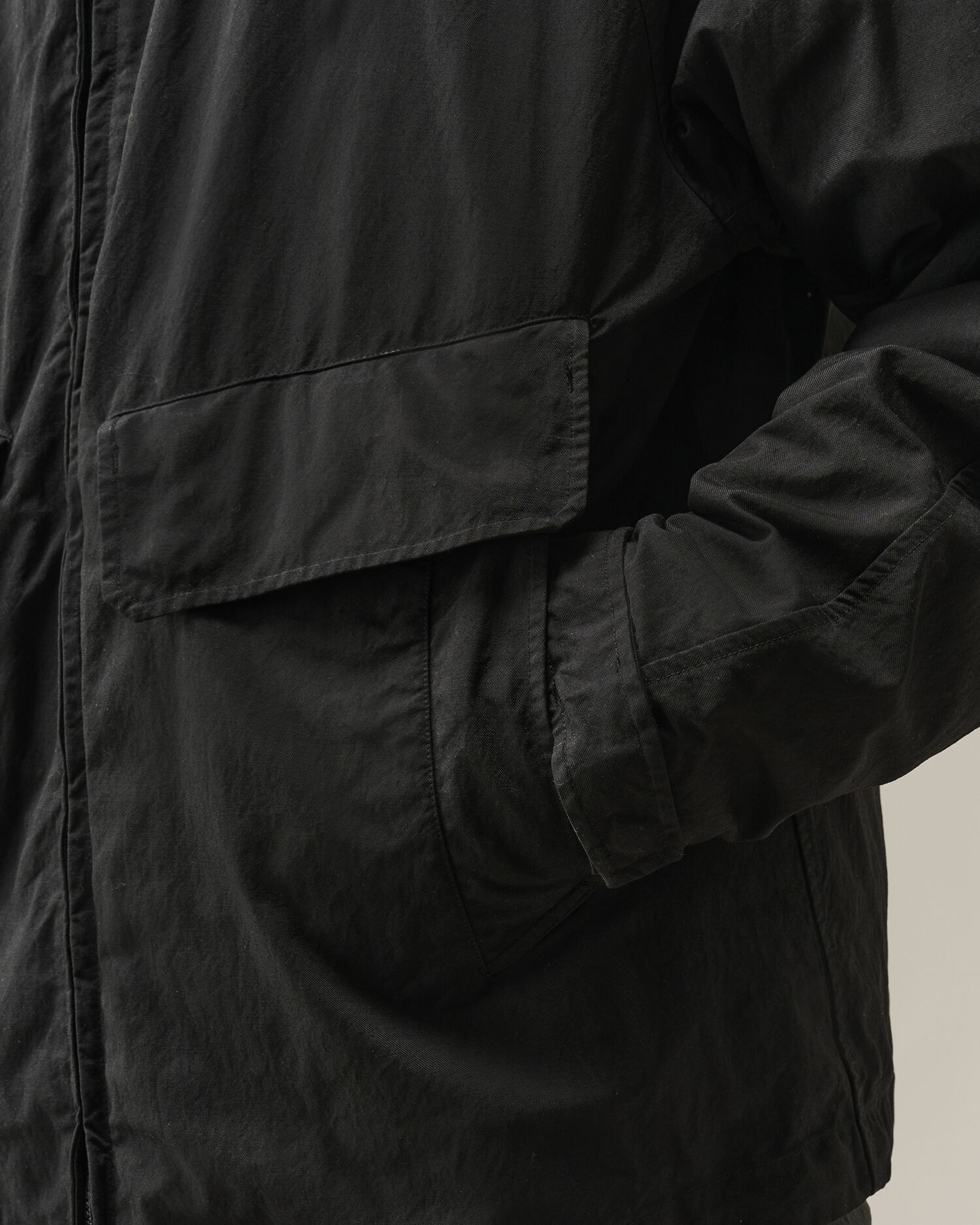 C.P. Company Twill Mixed Explorer Jacket in Black