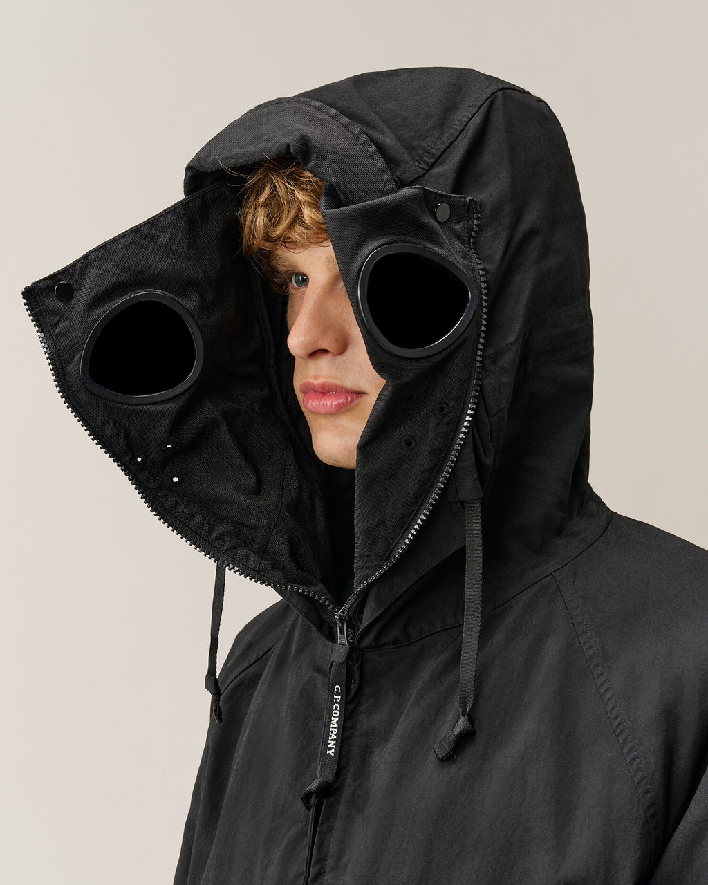 C.P. Company Twill Mixed Explorer Jacket in Black