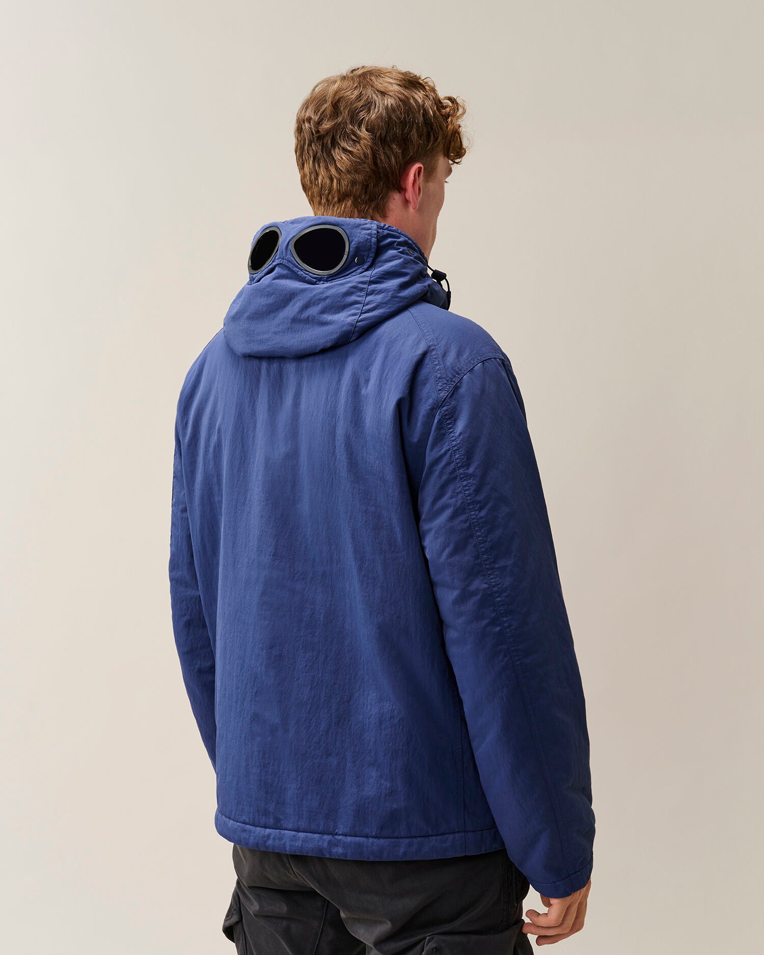 C.P. Company T-Flatt Padded Goggle Jacket in Peacoat - Blue