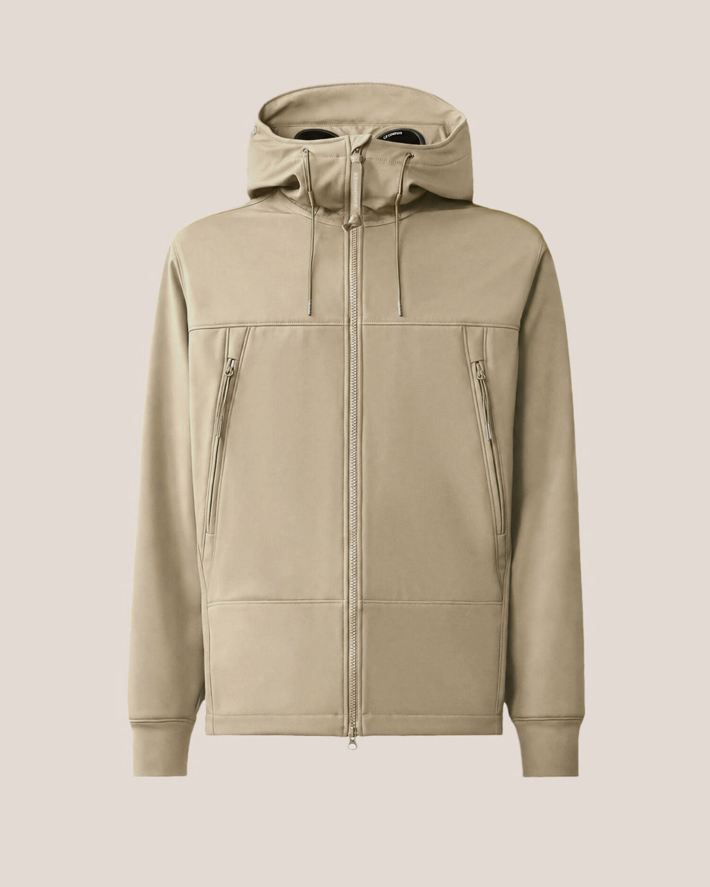C.P. Company Shell-R Goggle Jacket in Fallen Rock - Beige