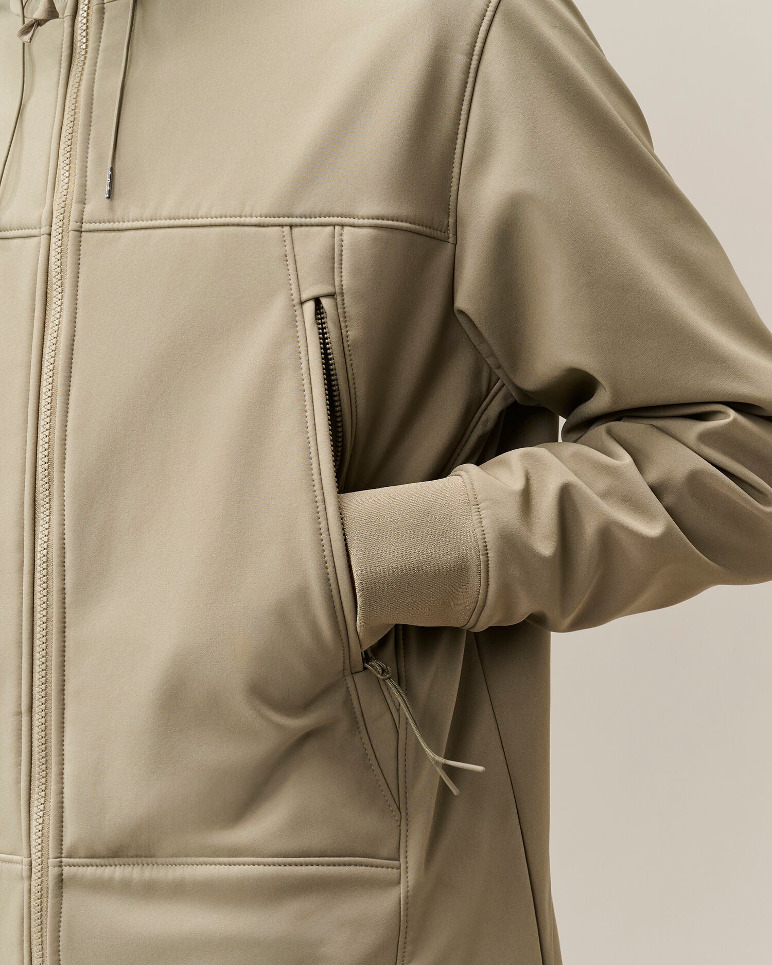 C.P. Company Shell-R Goggle Jacket in Fallen Rock - Beige