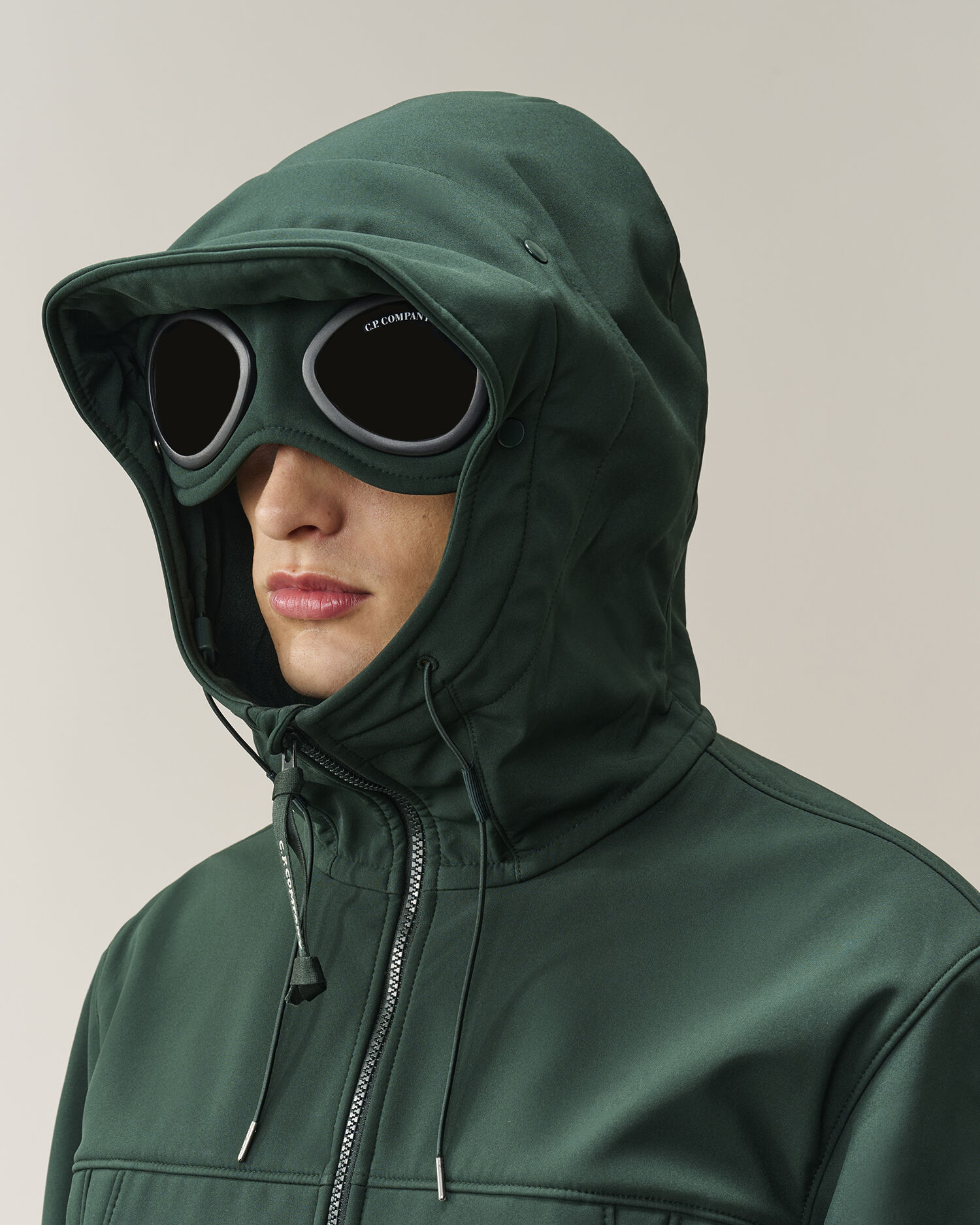C.P. Company Shell-R Goggle Jacket in Ponderosa Pine - Green