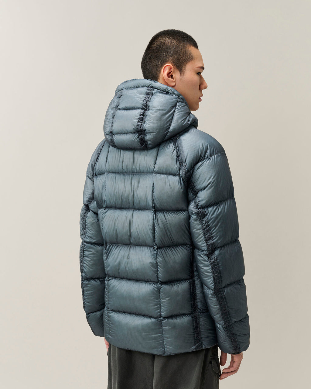 C.P. Company D.D. Shell Lens Puffer Jacket in Orion Blue