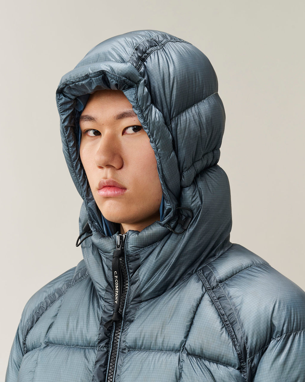 C.P. Company D.D. Shell Lens Puffer Jacket in Orion Blue