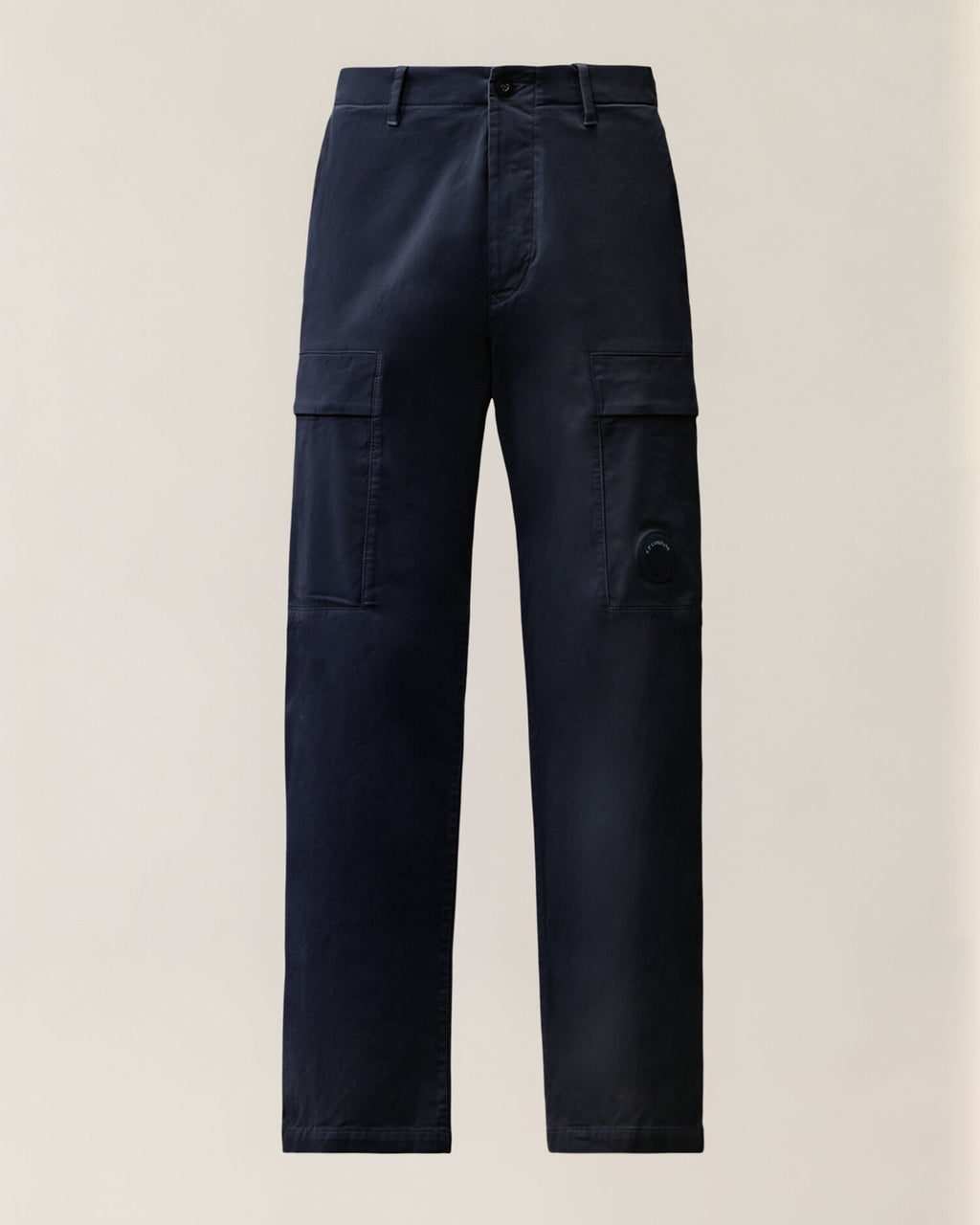 C.P. Company Stretch Sateen Lens Cargo Pants in Navy