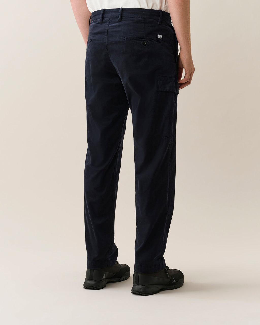 C.P. Company Stretch Sateen Lens Cargo Pants in Navy