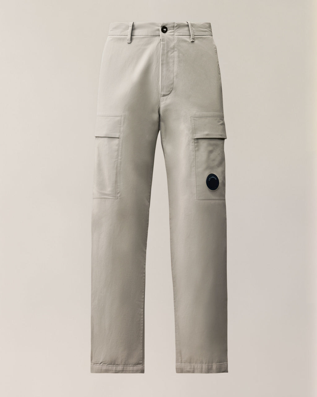 C.P. Company Stretch Sateen Lens Cargo Pants in Flint Grey