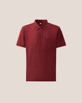 C.P. Company Stretch Piquet Striped Collar Polo Shirt in Andorra - Red