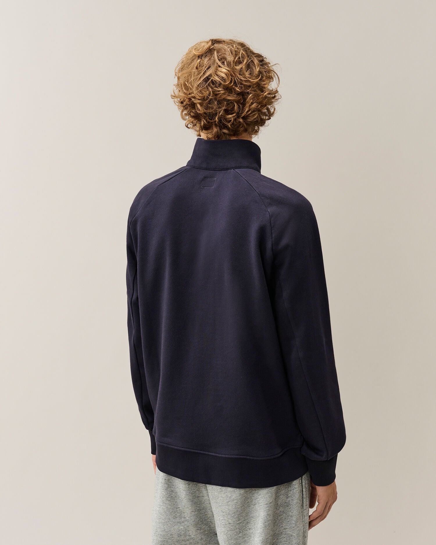 C.P. Company Diagonal Raised Fleece Half-Zip Lens Sweatshirt in