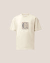 C.P. Company 30/1 Jersey Front / Rear Logo T-Shirt in Silver Birch