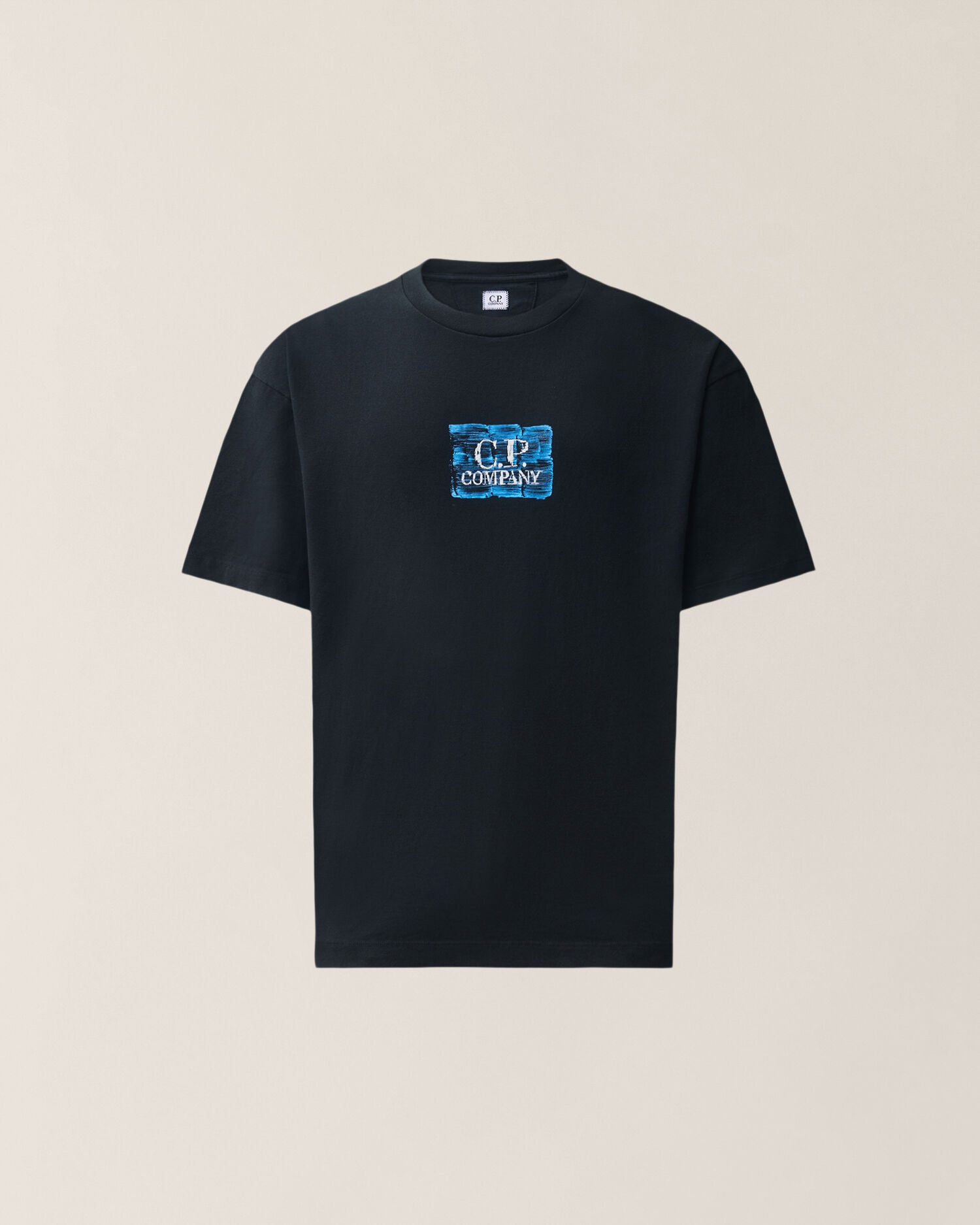 C.P. Company 30/1 Jersey Graphics T-Shirt in Black