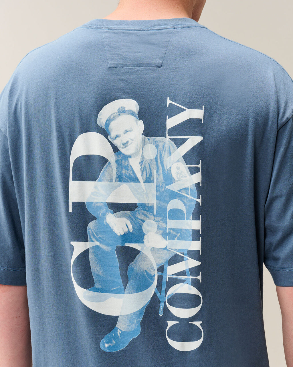 C.P. Company 30/1 Jersey British Sailor T-Shirt in Orion Blue