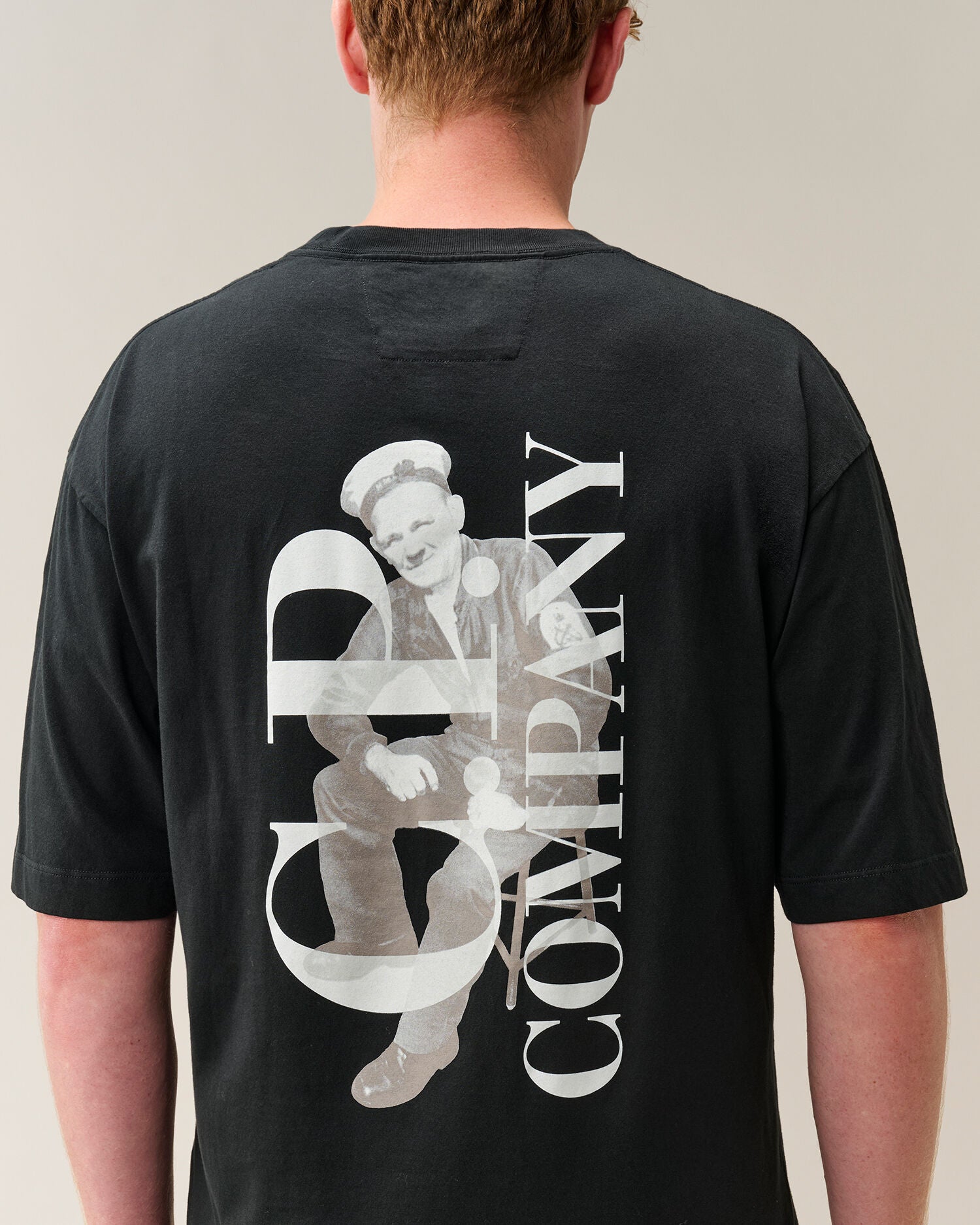 C.P. Company 30/1 Jersey British Sailor T-Shirt in Black