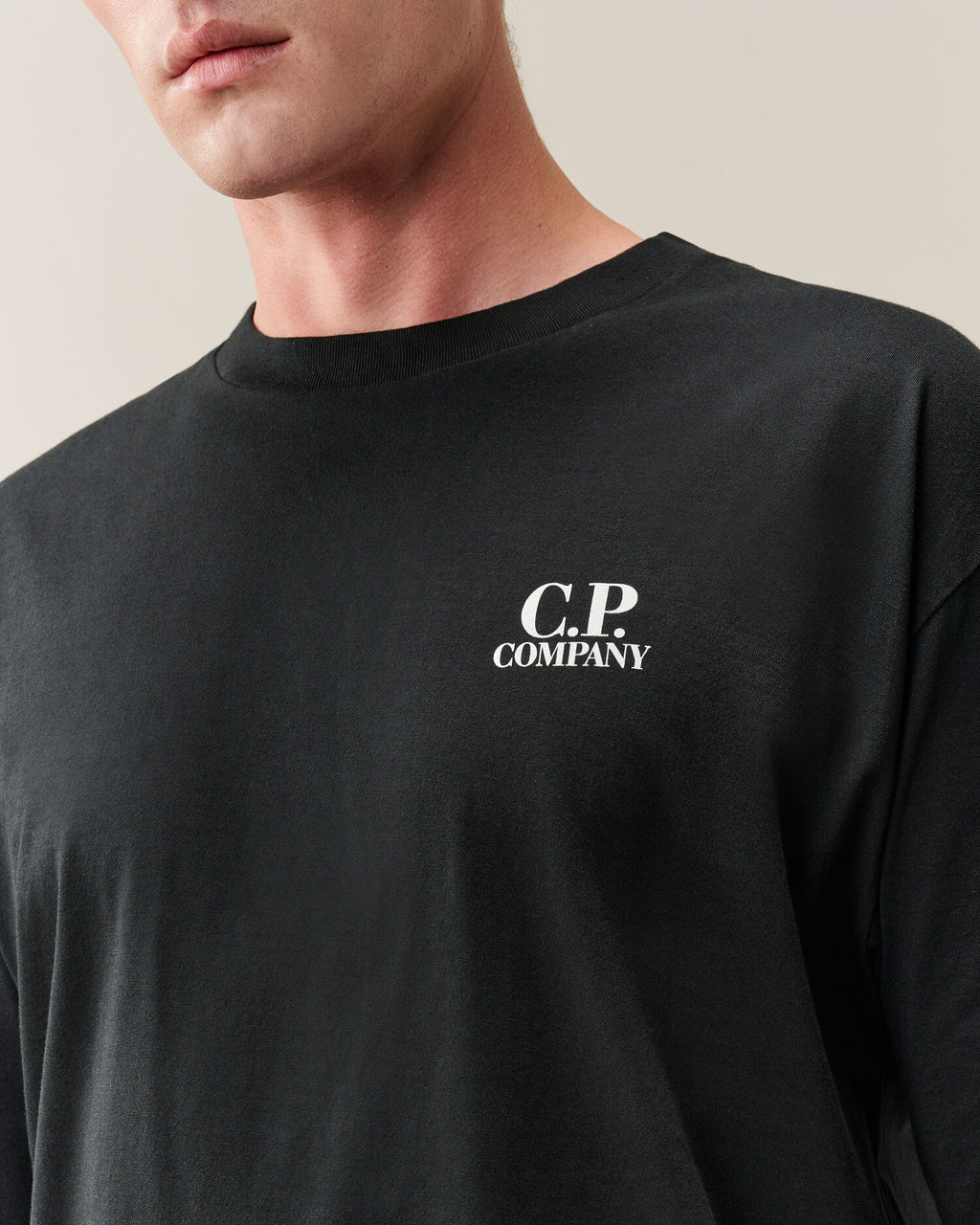 C.P. Company 30/1 Jersey British Sailor T-Shirt in Black