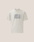C.P. Company Stitch Block Logo T-Shirt in Flint Grey