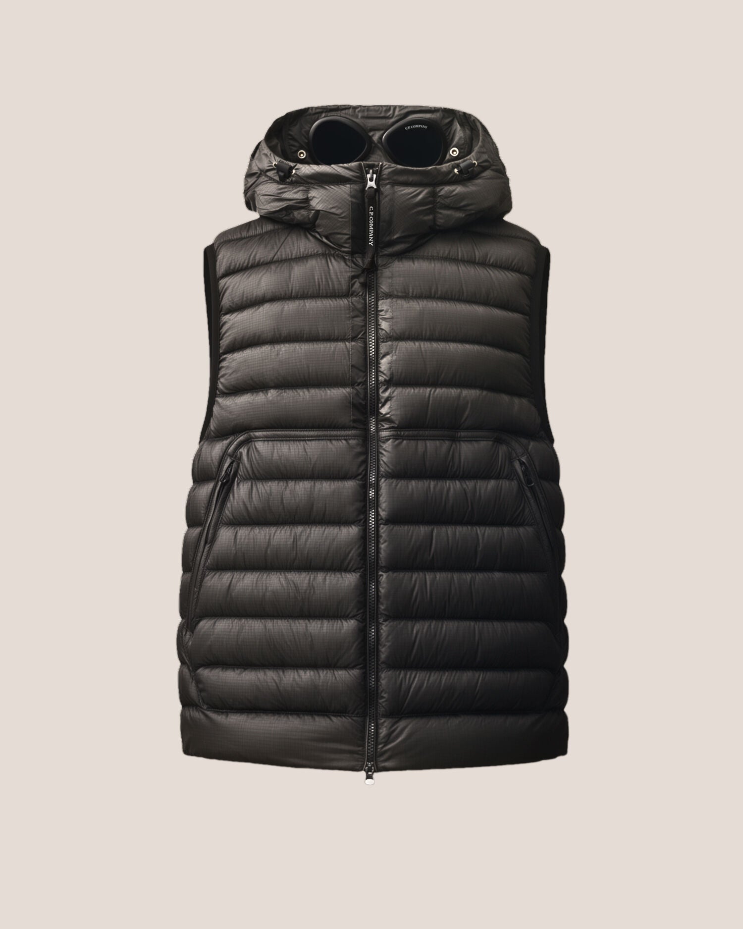 C.P. Company D.D. Shell Goggle Down Gilet in Black
