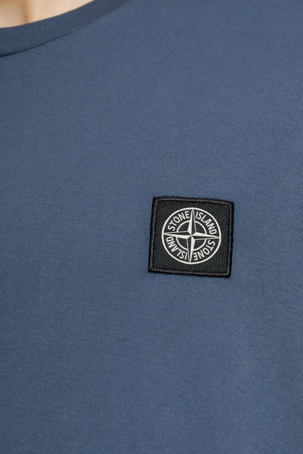 Stone Island Compass Patch T-Shirt in Slate Blue