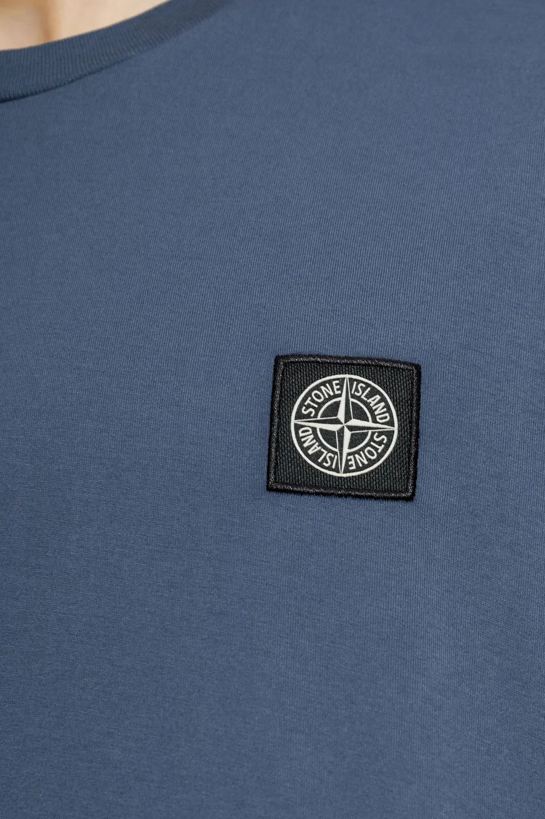 Stone Island Compass Patch T-Shirt in Slate Blue