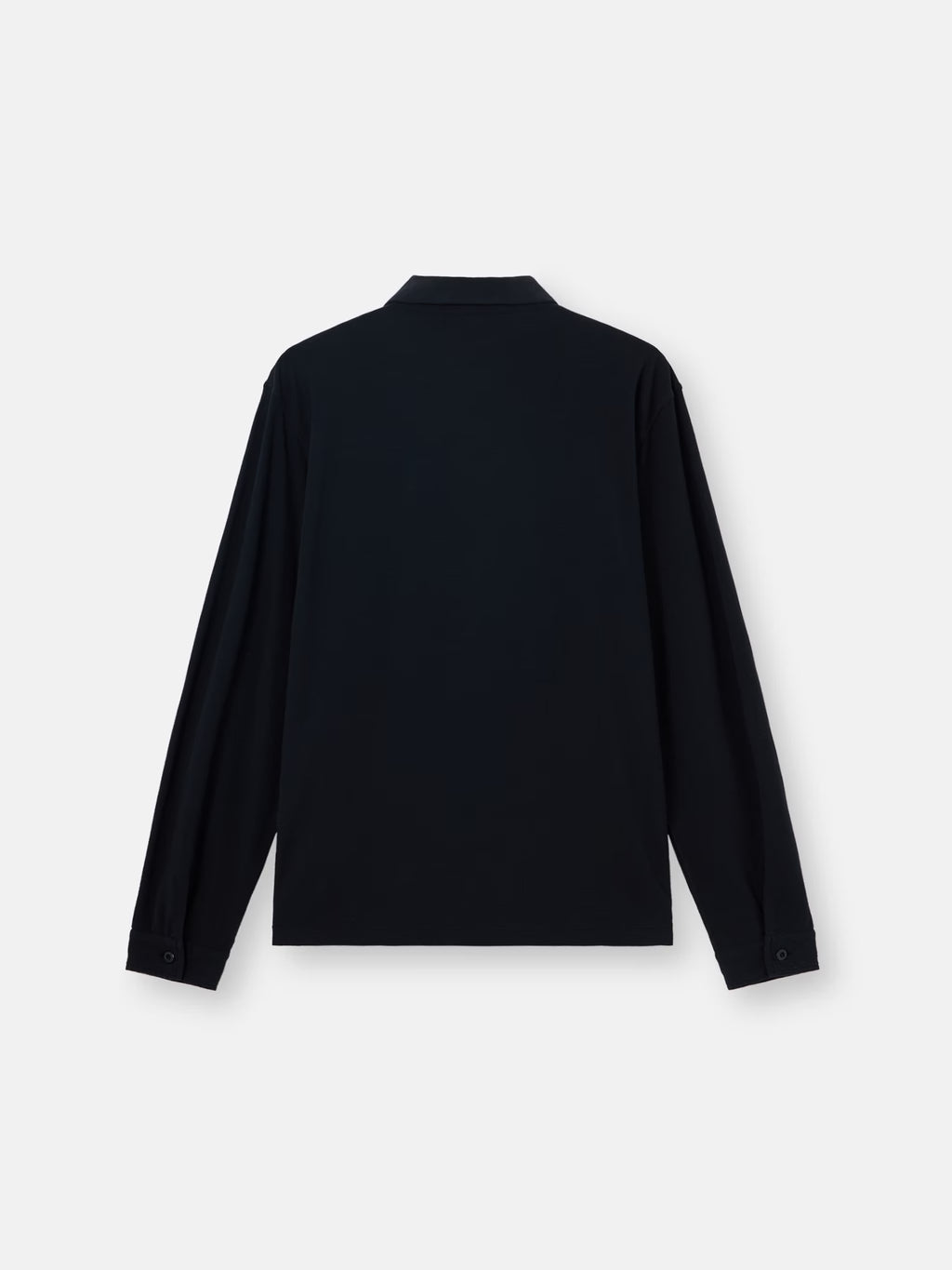 Stone Island Ghost Tonal Compass Patch Long-Sleeve Polo Shirt in Navy