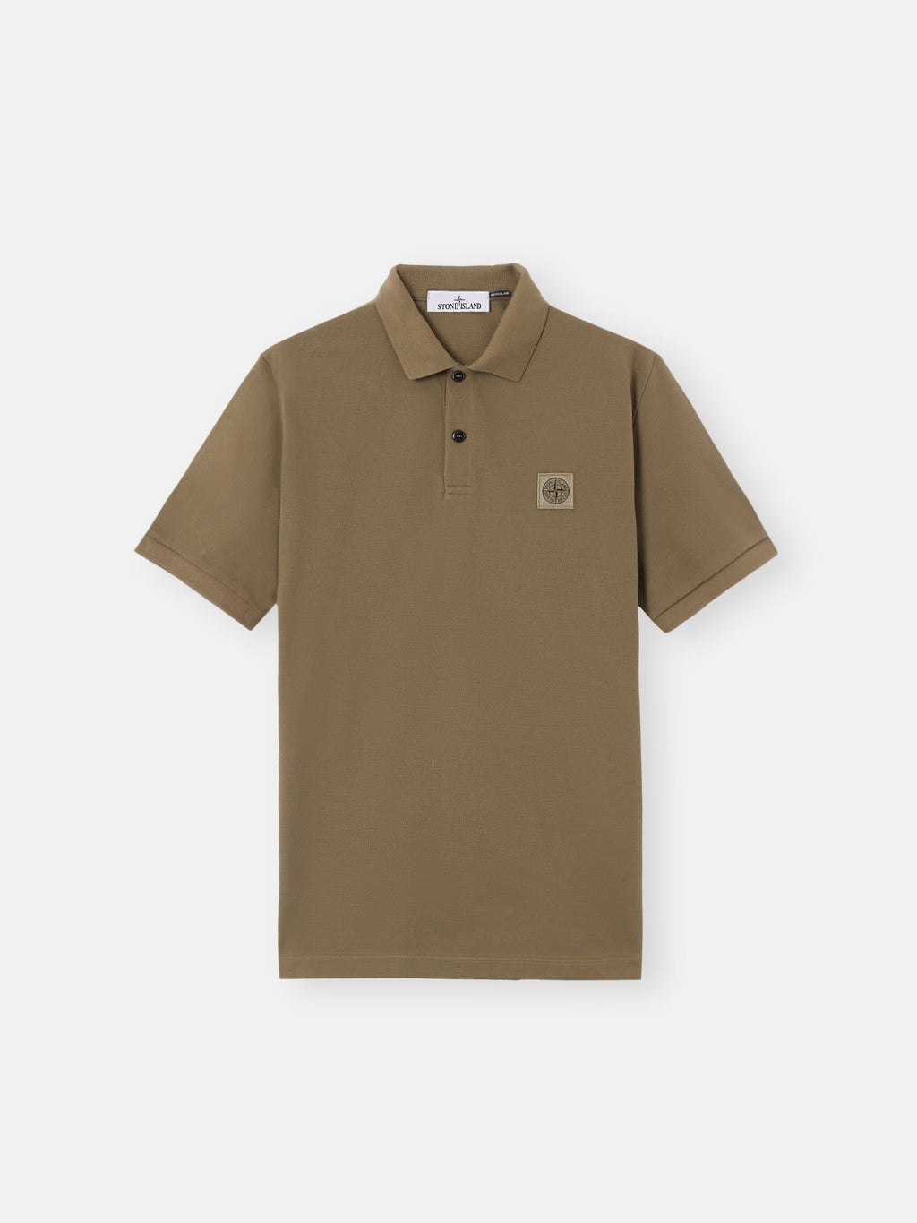 Stone Island Regular-Fit Compass Patch Polo Shirt in Military Green