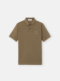 Stone Island Regular-Fit Compass Patch Polo Shirt in Military Green