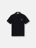 Stone Island Regular-Fit Compass Patch Polo Shirt in Black