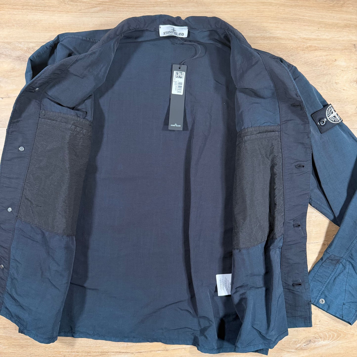 Stone Island Naslan-TC Corrosion Treatment Overshirt in Black