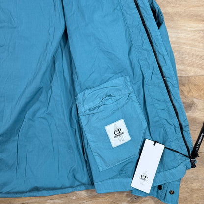 C.P. Company Chrome-R Lens Overshirt in Aegean Blue