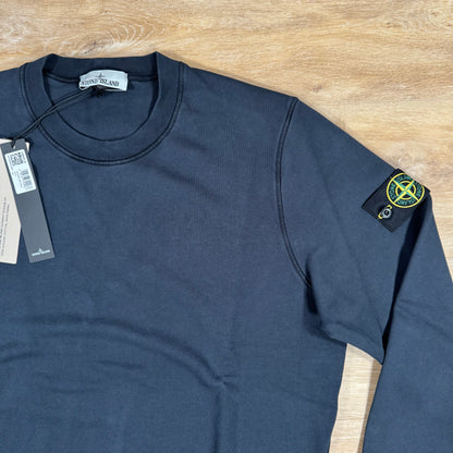 Stone Island Crewneck Fleece Sweatshirt in Navy
