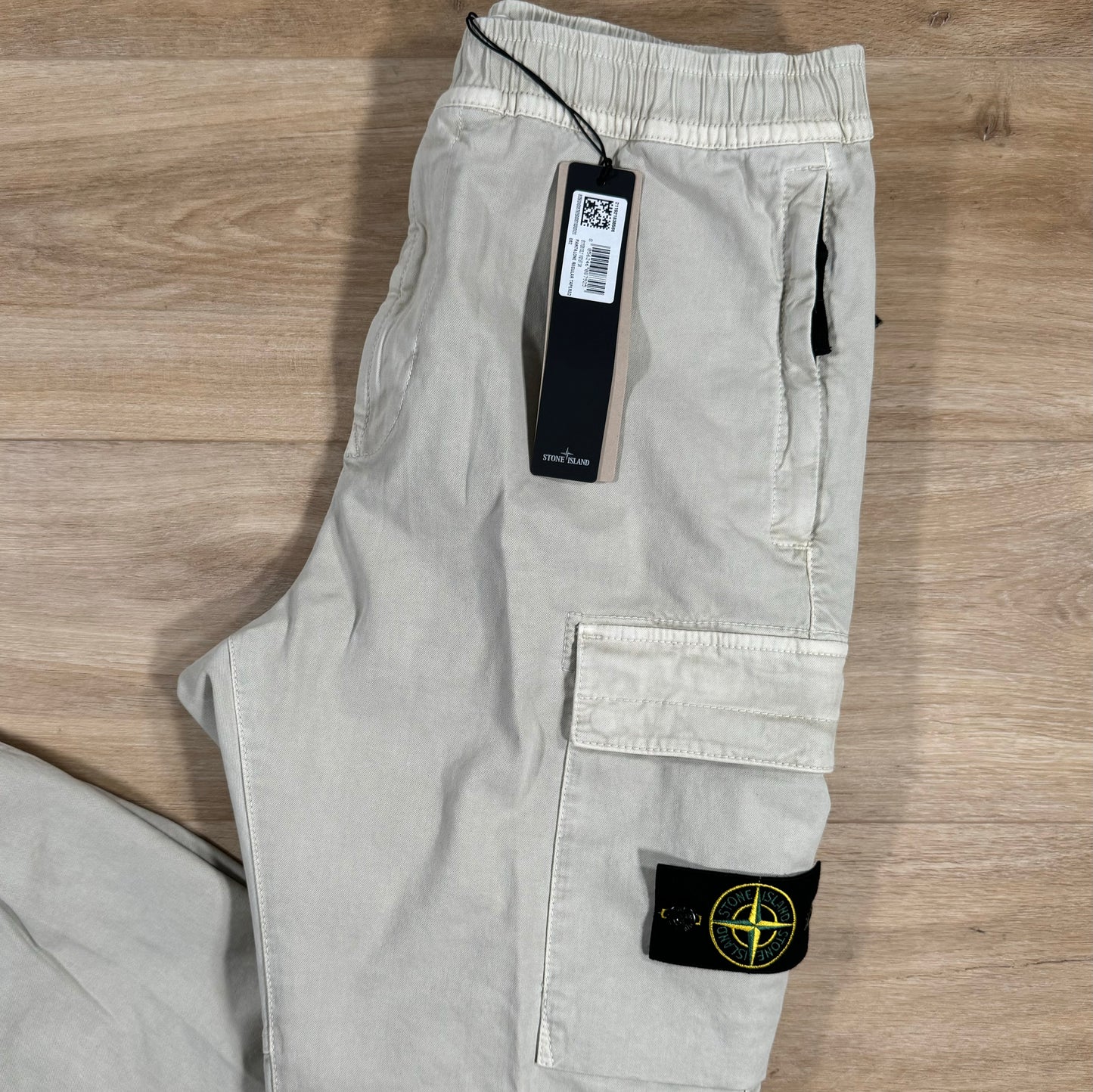 Stone Island Stretch Cargo Pants in Plaster