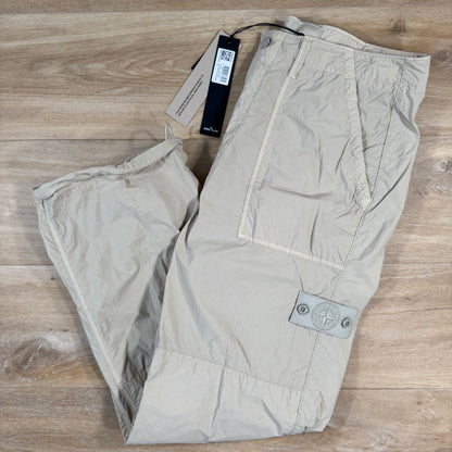 Stone Island Nylon Smerigliato Ghost Trousers in Beige