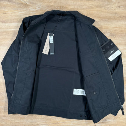 Stone Island Weatherproof Canvas Ghost Overshirt in Black