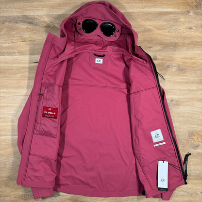 C.P. Company Soft Shell Goggle Jacket in Red Bud