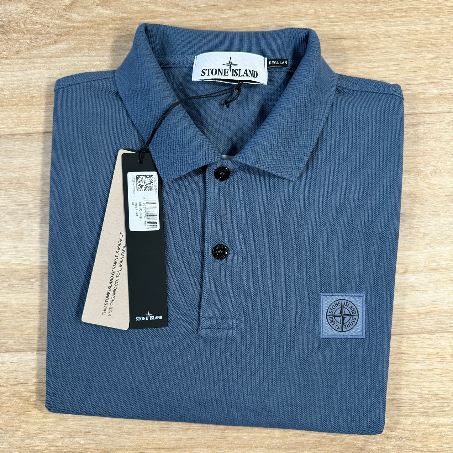 Stone Island Regular Fit Polo Shirt in Avio Blue