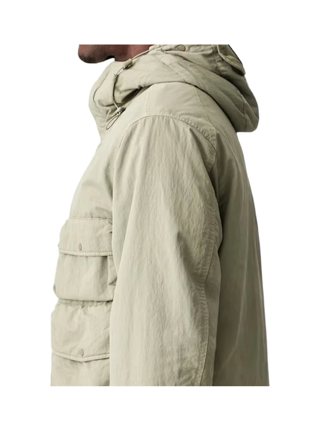 C.P. Company T-Flatt Padded Goggle Jacket in Fallen Rock - Beige