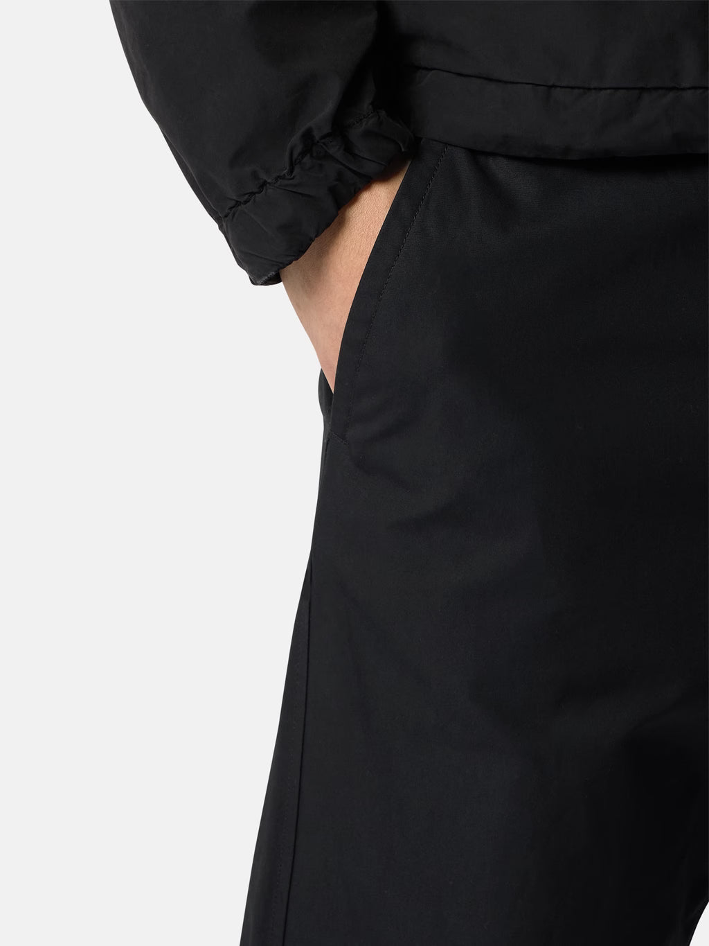 Stone Island All Weather Cotton Canvas Ghost Chino Trousers in Black