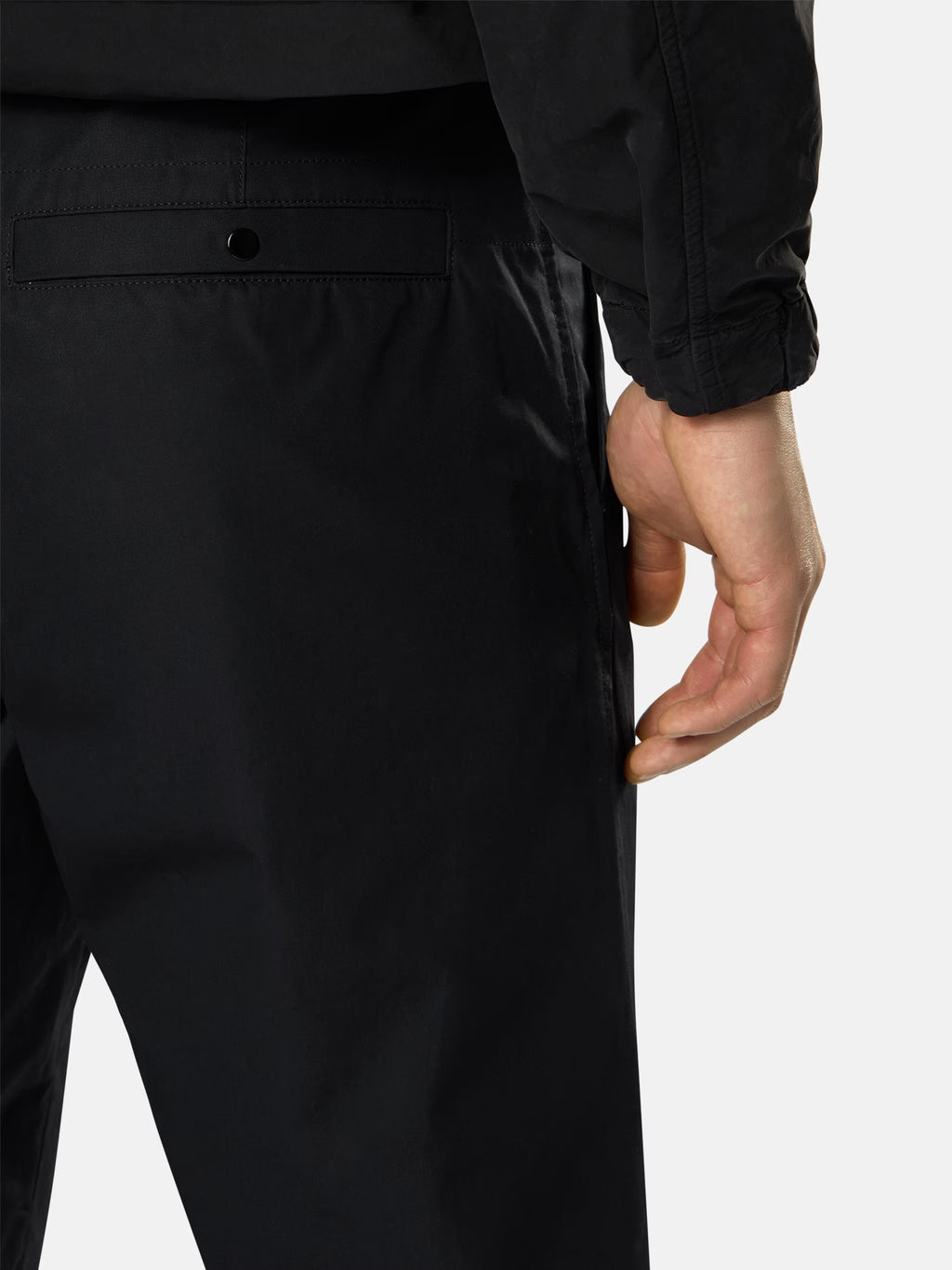 Stone Island All Weather Cotton Canvas Ghost Chino Trousers in Black