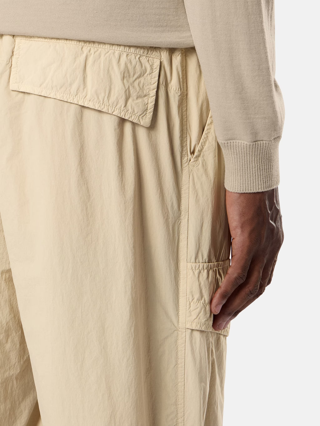 Stone Island Nylon Smerigliato Ghost Cargo Trousers in Beige