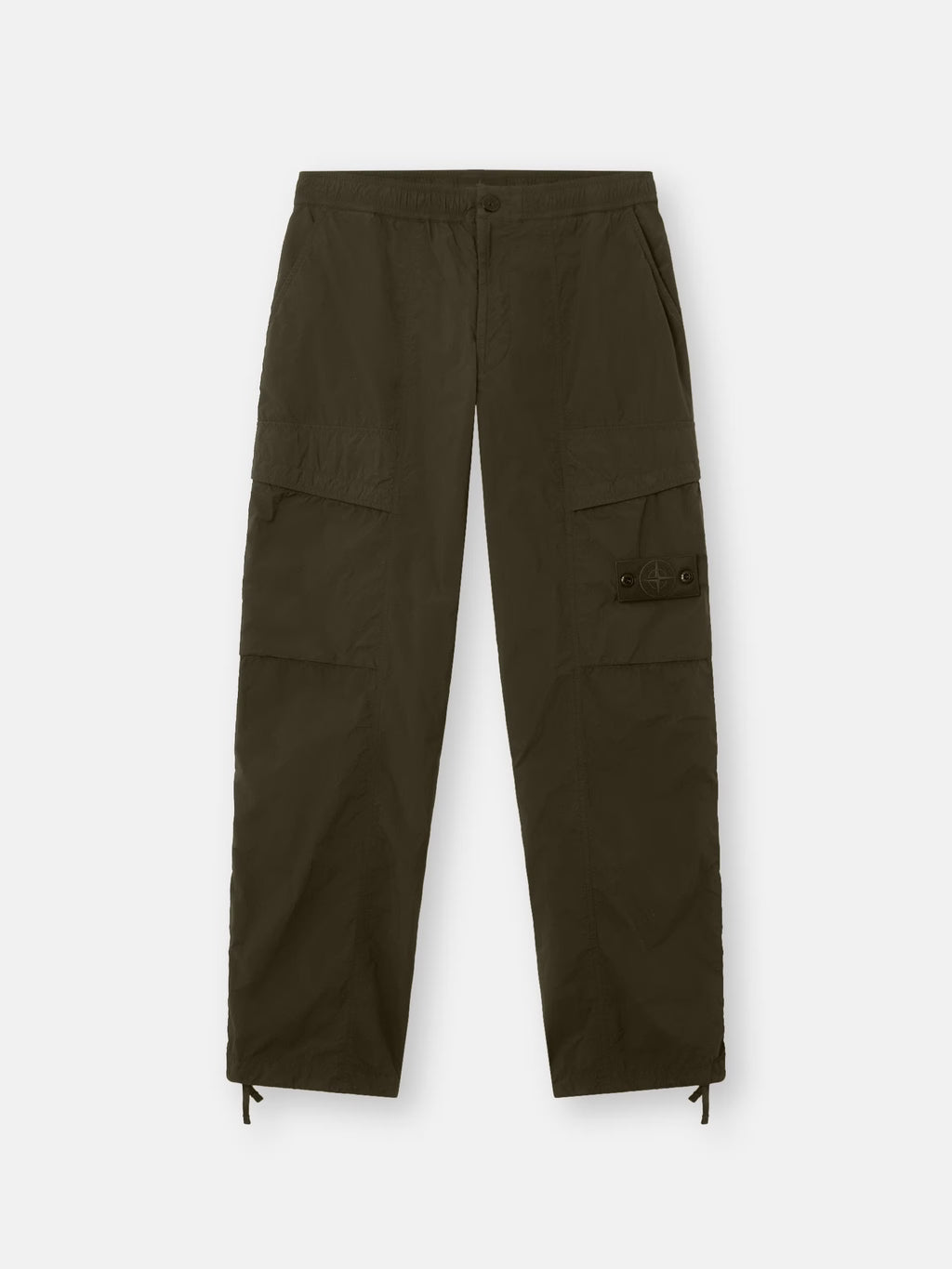 Stone Island Nylon Smerigliato Ghost Cargo Trousers in Military Green