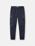 Stone Island Stretch Cotton Tela Paracadute Cargo Trousers in Navy